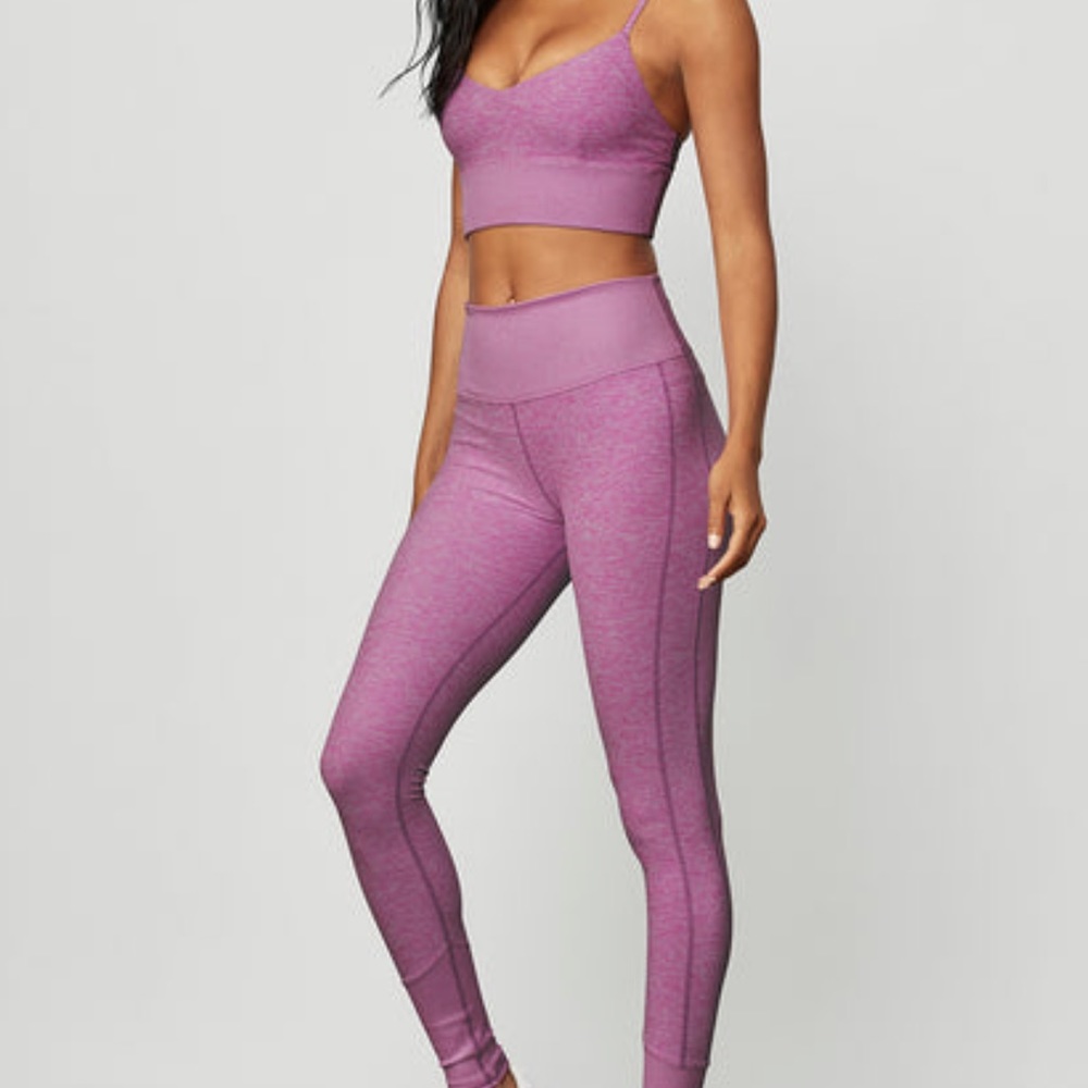 ALO Yoga Purple Heather High-Waist Leggings